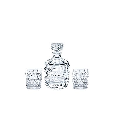 Nachtmann Punk Decanter And Whiskey Tumblers 3 Piece Set