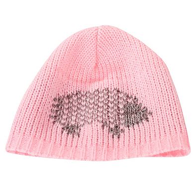 Gotz Muffin Hedgehog 13" Soft Body Baby Doll with Bald Head in Pink Velour Footed Pajamas with Knit Cap and Pacifier