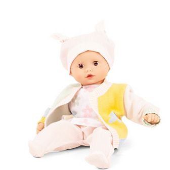 Gotz Muffin Baby - Farbspiel - 13" Doll In Floral Colorful Outfit & Sleepy Brown Eyes