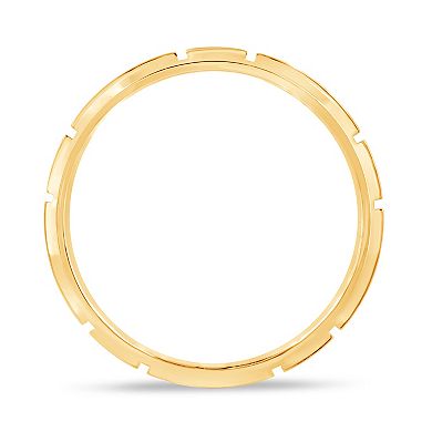 Galaxie Solaire 10k Gold Lab-Grown Diamond Accent Men's Eternity Ring