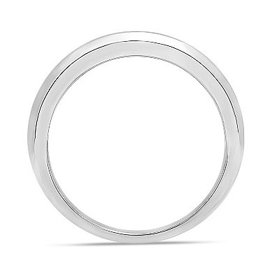 Galaxie Solaire 10k White Gold 3/4 Carat T.W. Lab-Grown Diamond Men's Ring