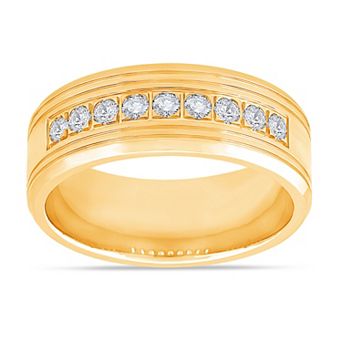Galaxie Solaire 10k Gold 3/8 Carat T.W. Lab-Grown Diamond Men's Ring