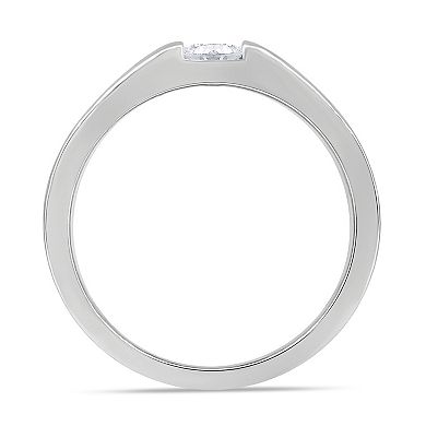 Galaxie Solaire 10k White Gold 1/2 Carat T.W. Lab-Grown Diamond Men's Ring