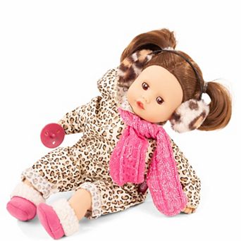 Gotz Muffin Cats Winter Outift 13" Soft Body Baby Doll with Scarf & Ear Muffs