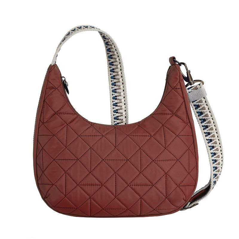 Women's Travelon Anti-Theft Boho Slouchy Crossbody Bag, Red
