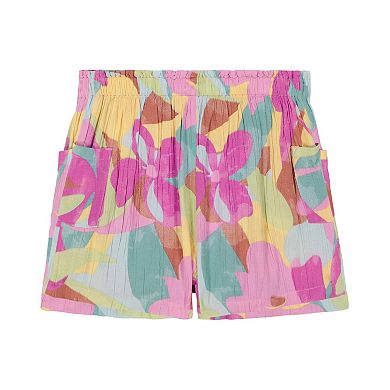 Girls 7-16 Roxy Crinkle Crepe Cargo Shorts
