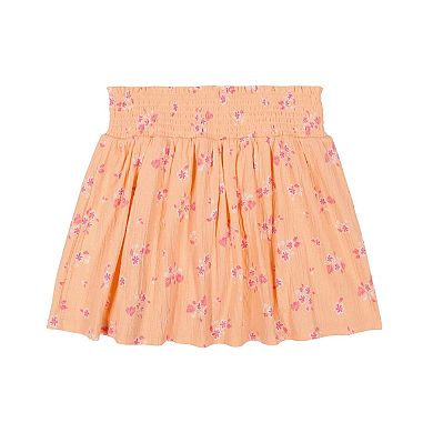 Girls 7-16 Roxy Floral Print Smocked Skorts