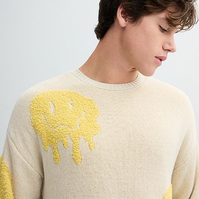Men's Retrofit Knit Smiley Sweater