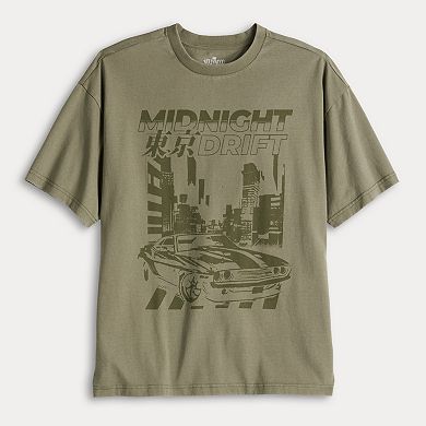 Men's Hollywood Short Sleeve Oversized Graphic Tee