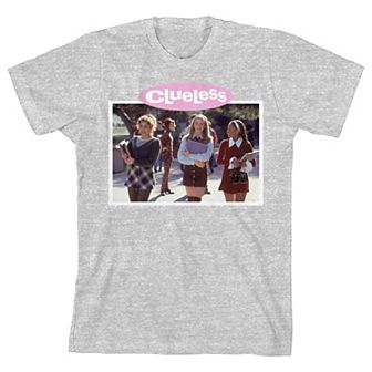 Girls 7-16 Clueless Characters Carrying Books Short Sleeve Graphic Tee