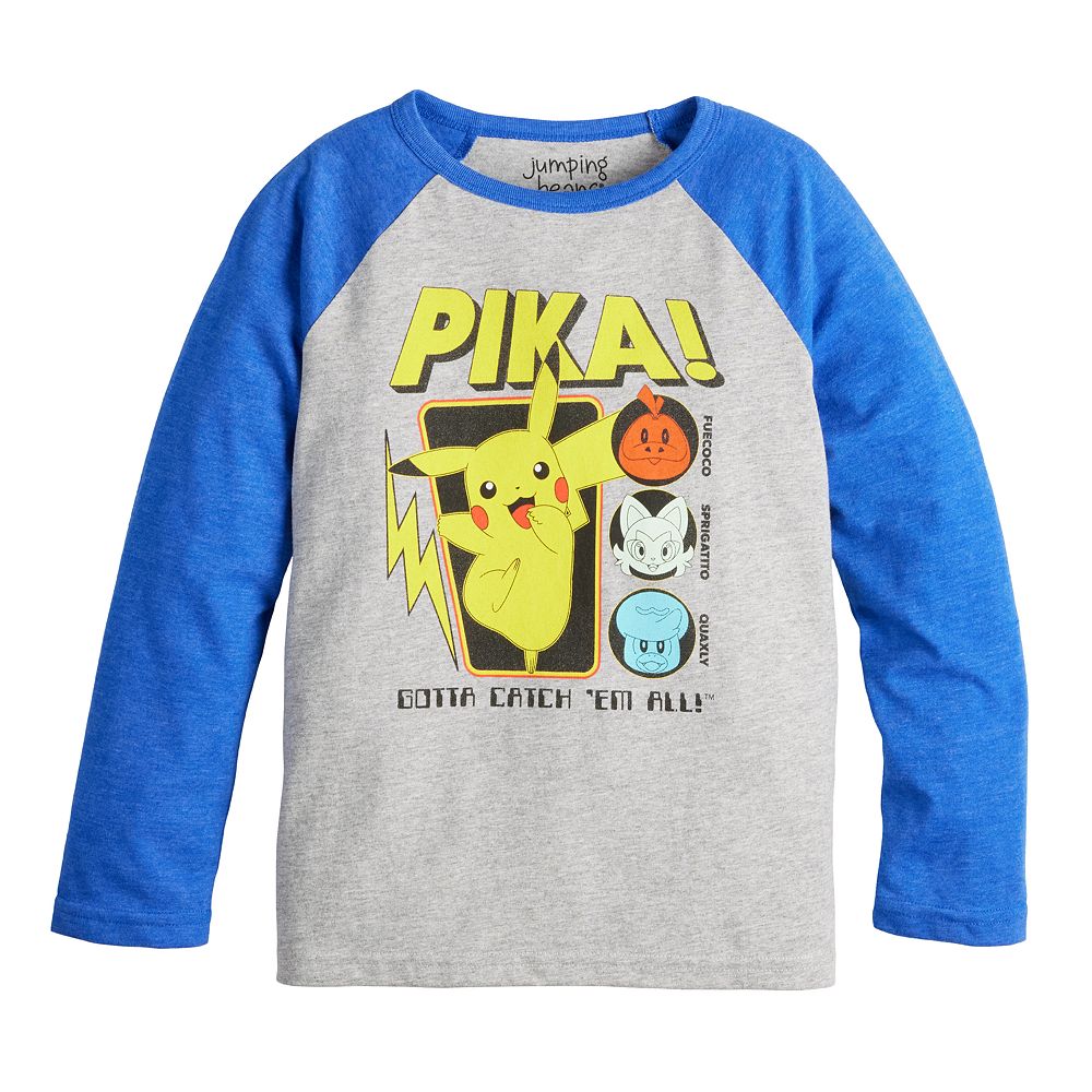 Boys 4-12 Jumping Beans® Pokemon "Pika!" Raglan Graphic Tee