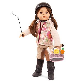 Gotz Hannah Loves Horseback Riding 19.5" Multi-Jointed Standing Baby Doll and Accessories