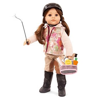 Gotz Hannah Loves Horseback Riding 19.5" Multi-Jointed Standing Baby Doll and Accessories