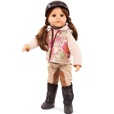 Gotz Hannah Loves Horseback Riding 19.5" Multi-Jointed Standing Baby Doll and Accessories