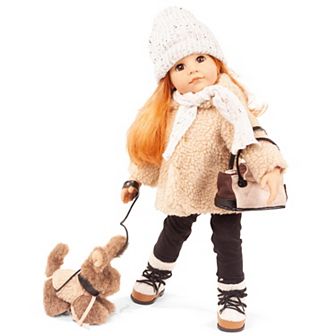 Gotz Hannah Loves Her Puppy Dog 19.5" Multi-Jointed Standing Doll and Accessories