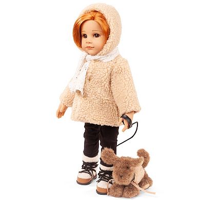 Gotz Hannah Loves Her Puppy Dog 19.5" Multi-Jointed Standing Doll and Accessories
