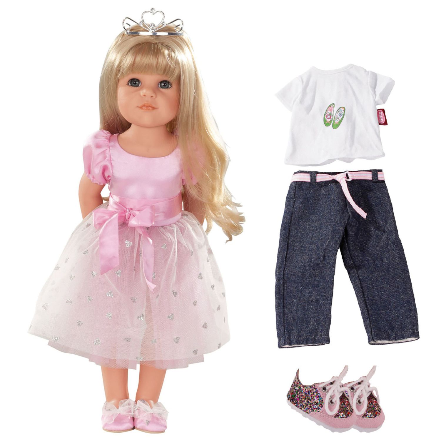 Детская кукла Gotz Hannah Princess 19.5" Poseable Baby Doll and Outfit