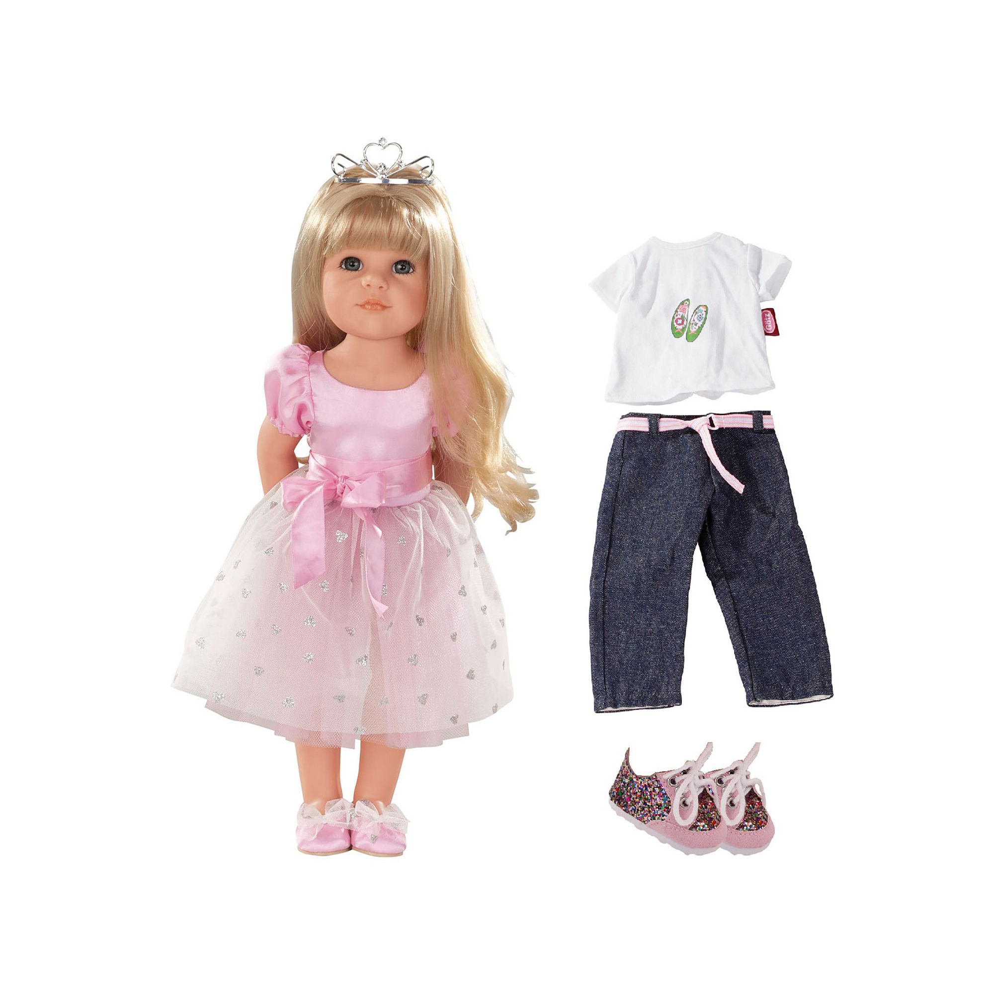 Gotz Hannah Princess 19.5 Poseable Baby Doll and Outfit, Multi