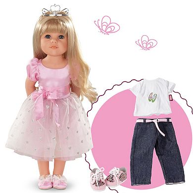 Gotz Hannah Princess 19.5" Poseable Baby Doll and Outfit