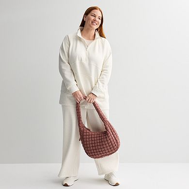Plus Size Tek Gear Ultrasoft Fleece Quarter-Zip Tunic