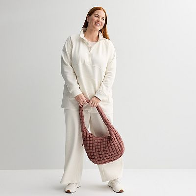 Plus Size Tek Gear Ultrasoft Fleece Quarter-Zip Tunic