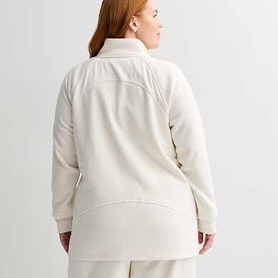 Plus Size Tek Gear Ultrasoft Fleece Quarter-Zip Tunic