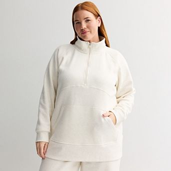 Plus Size Tek Gear Ultrasoft Fleece Quarter-Zip Tunic