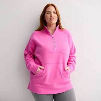 Plus Size Tek Gear Ultrasoft Fleece Quarter-Zip Tunic