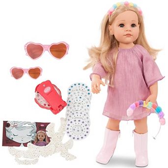 Gotz Hannah be My Mini Me 19.5" All Vinyl Baby Doll and Accessories with Hair to Wash & Style