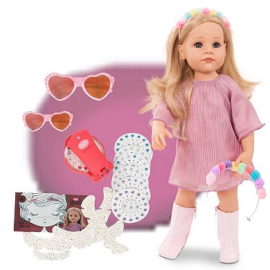 Gotz Hannah be My Mini Me 19.5" All Vinyl Baby Doll and Accessories with Hair to Wash & Style