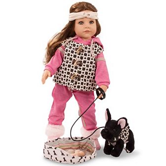 Gotz Hannah Staycation 19.5" All Vinyl Baby Doll and Accessories with Hair to Wash & Style