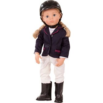 Gotz Happy Kidz Anna the Competition Rider Doll 19" Multi-Jointed Standing Baby Doll