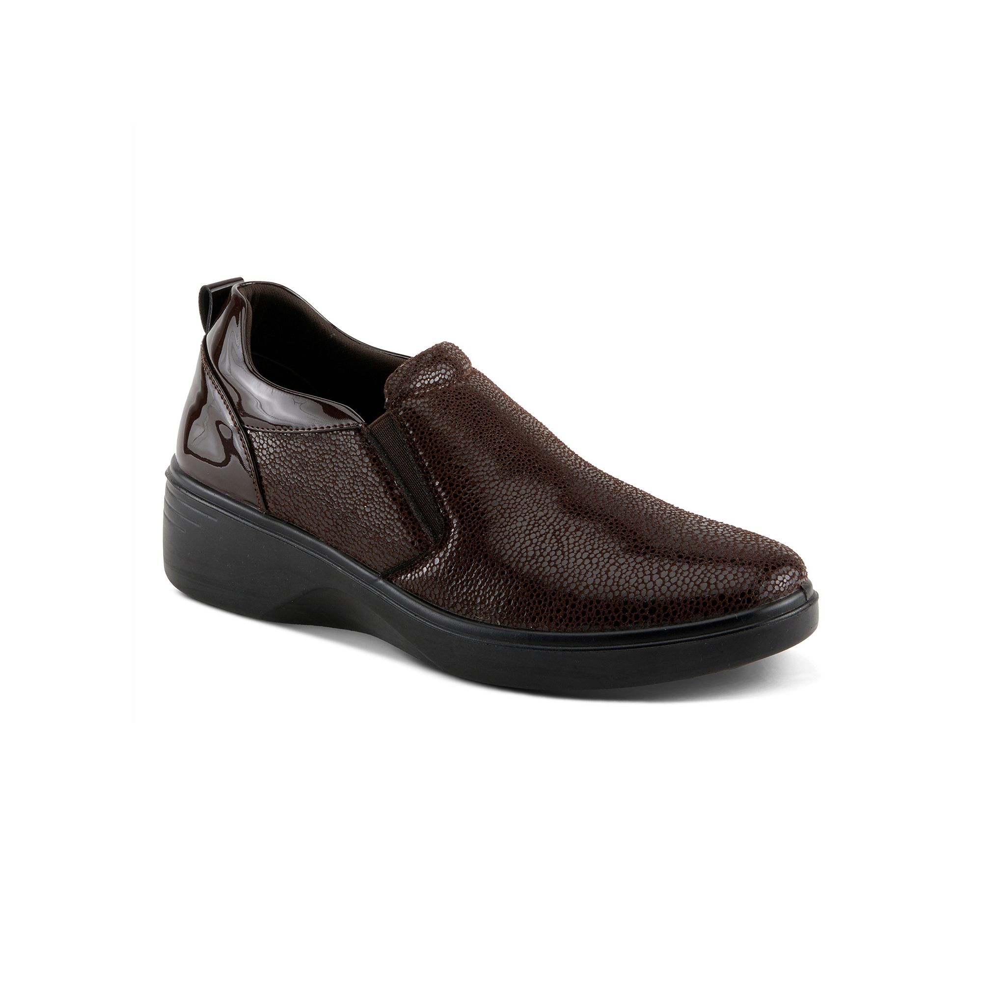 Flexus by Spring Step Wrenly Womens Slip-On Wedge Shoes, Size: 37, Brown B
