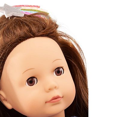 Gotz Precious Day Elisabeth My Star 18" Posable Standing Baby Doll and Accessories with Hair to Wash & Style