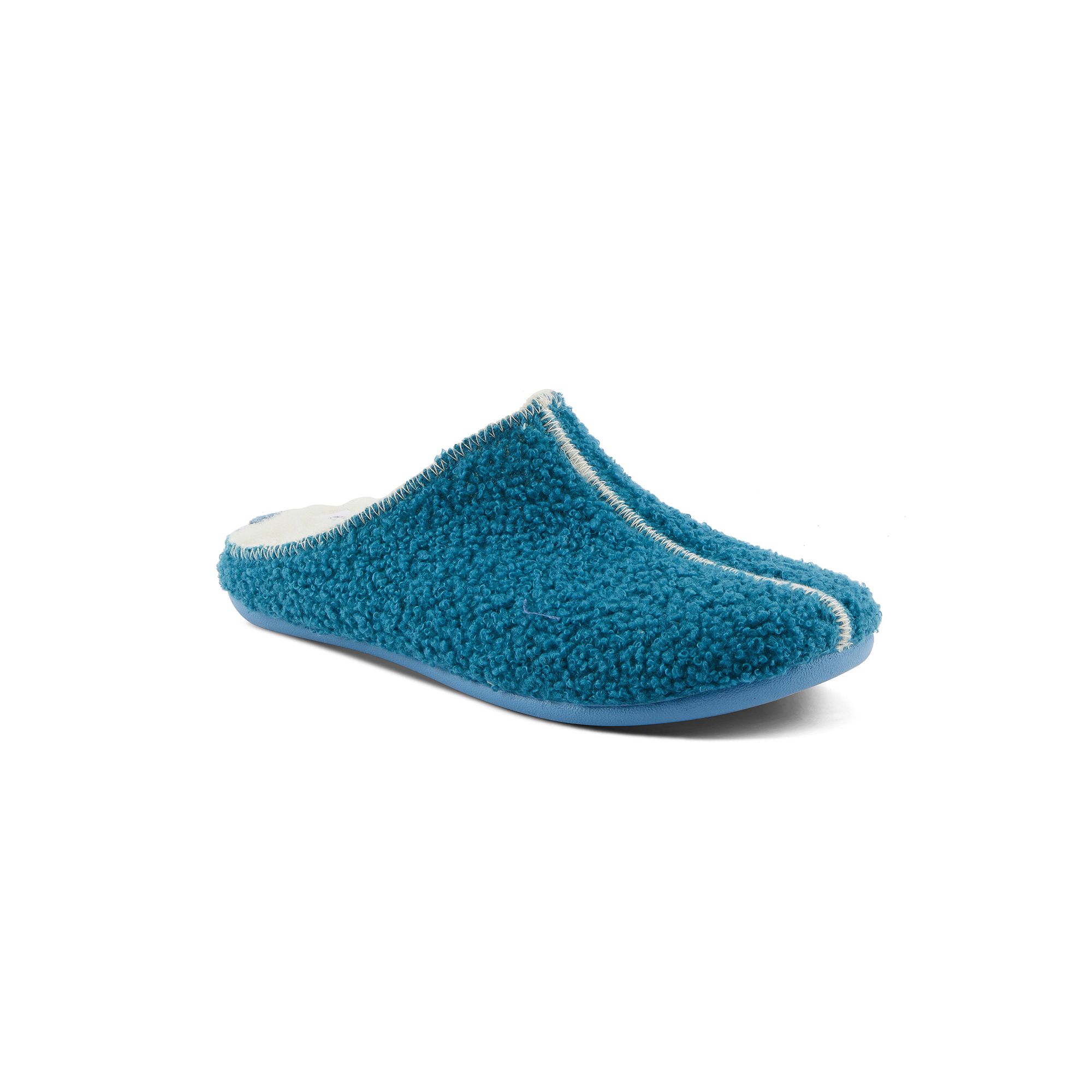 Flexus by Spring Step Lyndel Womens Sherpa Slippers, Size: 36, Blue