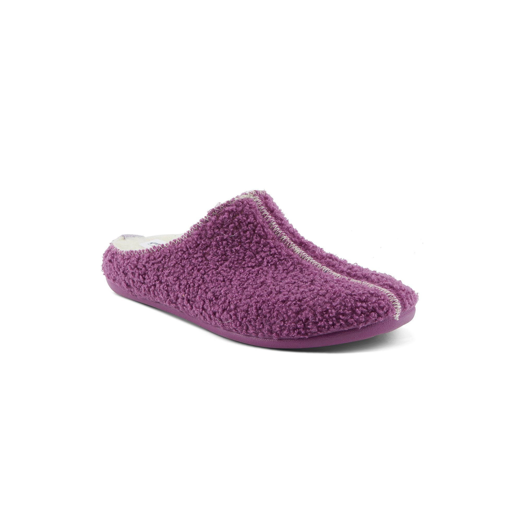 Flexus by Spring Step Lyndel Womens Sherpa Slippers, Size: 36, Purple