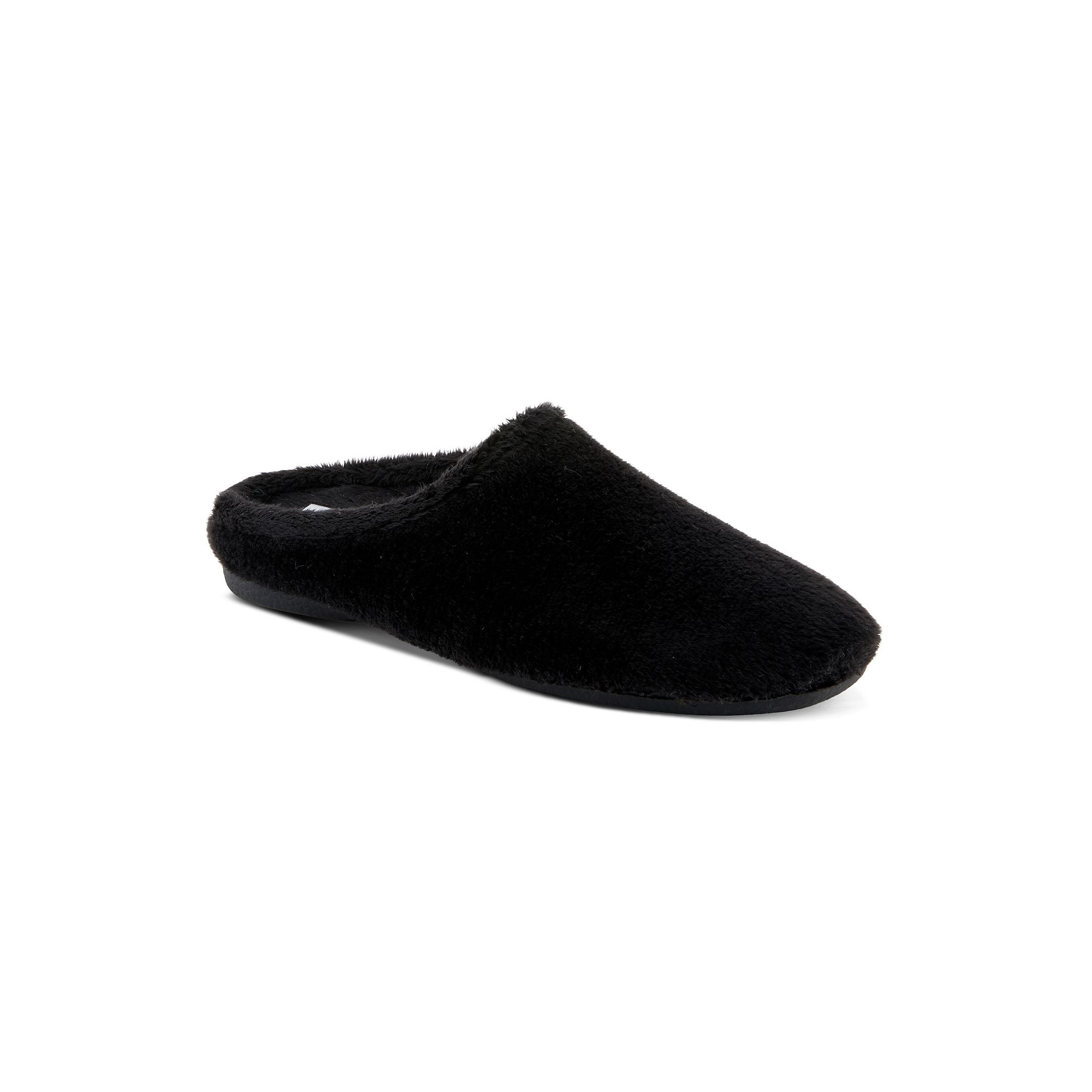 Flexus by Spring Step Womens Inaba Velour Slippers, Size: 36, Black
