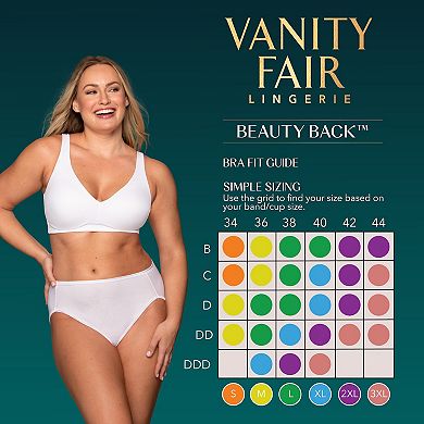 Vanity Fair Lingerie Beauty Back Simple Size Wireless with Lift Bra 72164