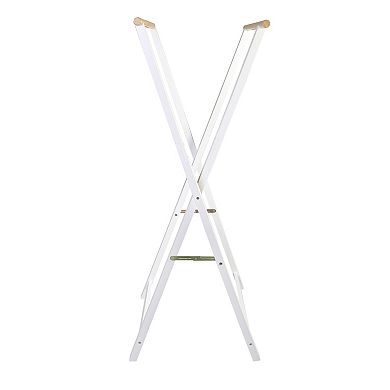Casual Home Wood Folding Clothing Garment Rack