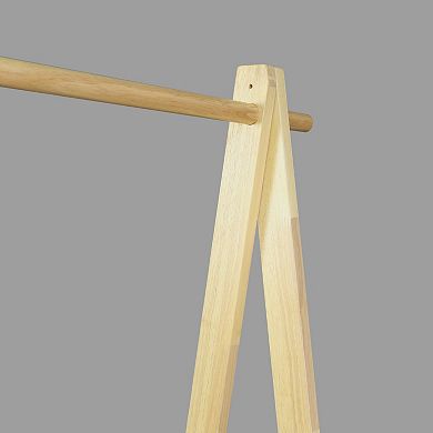 Casual Home Solid Wood Collapsible Clothing Garment Rack