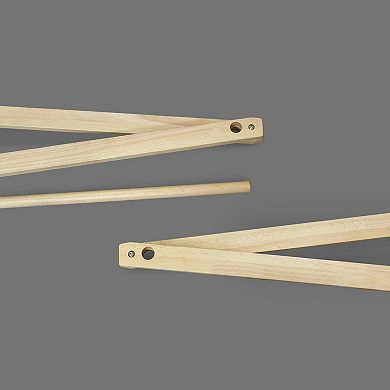 Casual Home Solid Wood Collapsible Clothing Garment Rack