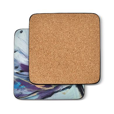 Pimpernel Blooms In Lilac Coasters, Set Of 6