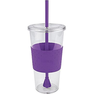Copco Sierra 2-pack 24 Oz. Iced Beverage Tumbler Cup With Straw & Spill Resistant Lid