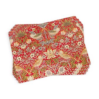 Pimpernel Morris & Co Strawberry Thief Placemats, Set Of 4