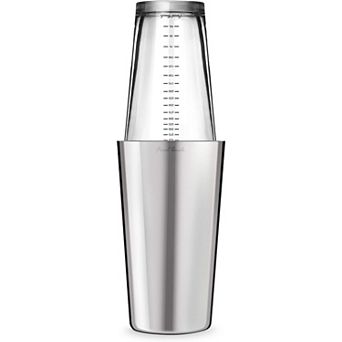 Final Touch Double Wall Boston Shaker With Silicone Seal And Measurements