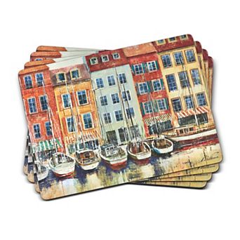 Pimpernel Boat Scene Placemats, Set Of 4