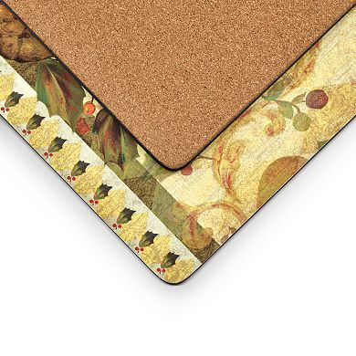 Pimpernel Golden Pineapple Placemats, Set Of 4