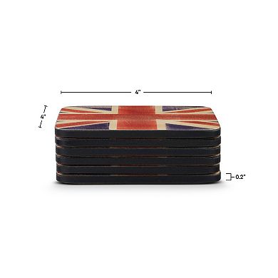 Pimpernel Union Jack Coasters, Set Of 6