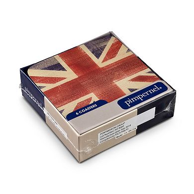 Pimpernel Union Jack Coasters, Set Of 6