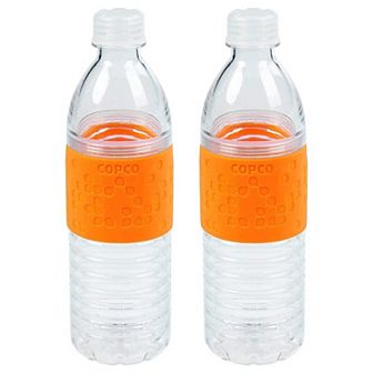Copco Hydra 2-pack Water Bottle 16.9 Oz. Non Slip Sleeve Bpa Free Tritan Reusable